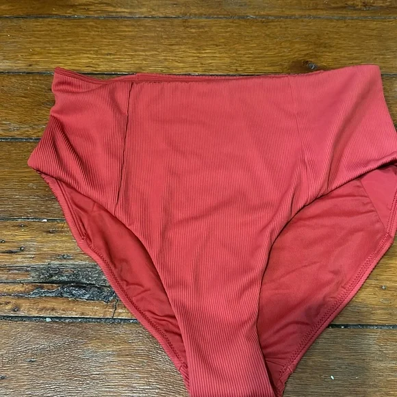 CALIA by Carrie Underwood Red Bikini Bottom - Picture 1 of 5